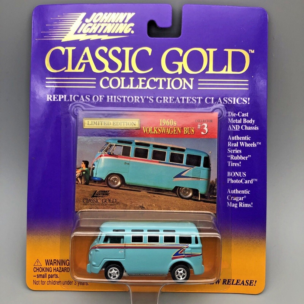Johnny Lightning Classic Gold 1960's Volkswagen‎ Bus #3 Diecast 1/64 Limited Ed
